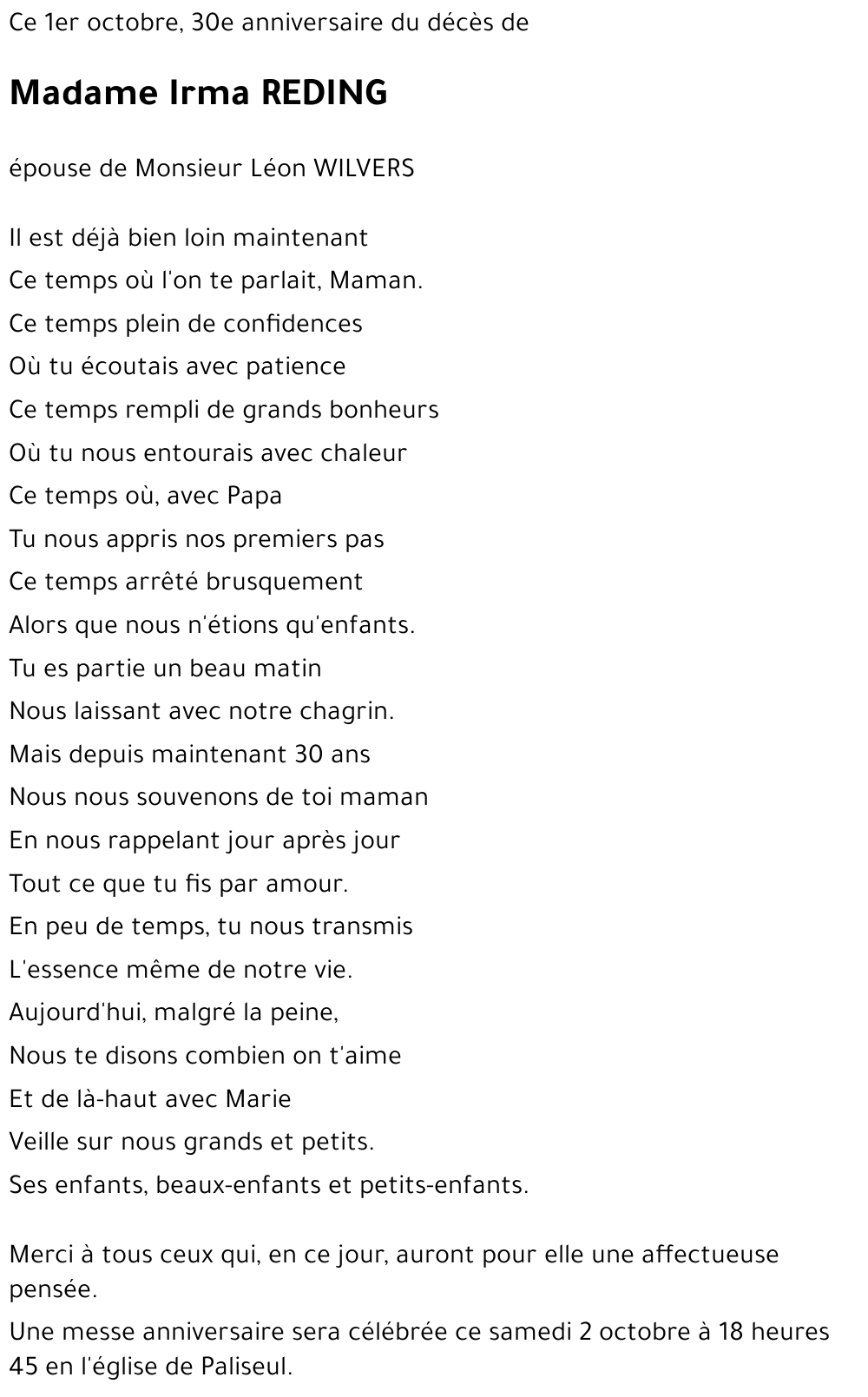 Irma REDING