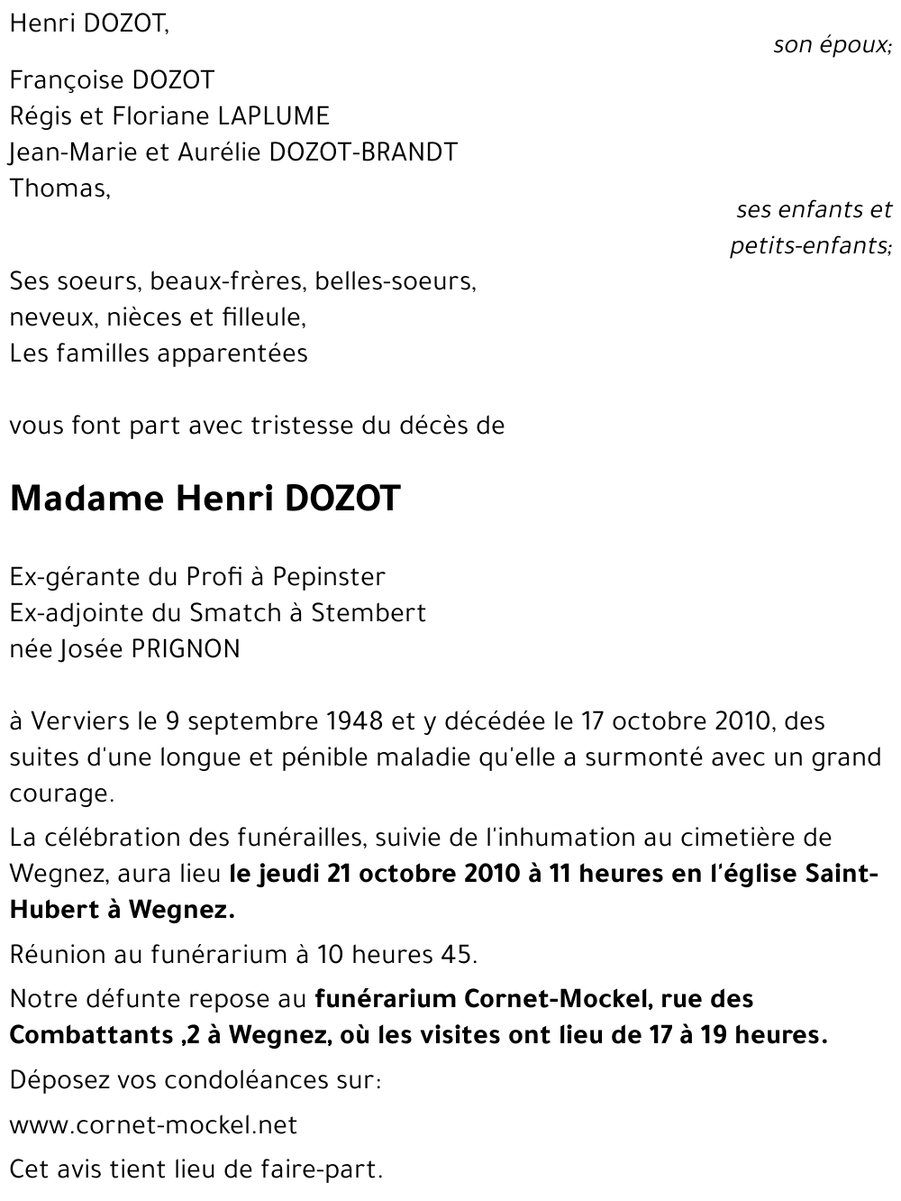 Josée PRIGNON