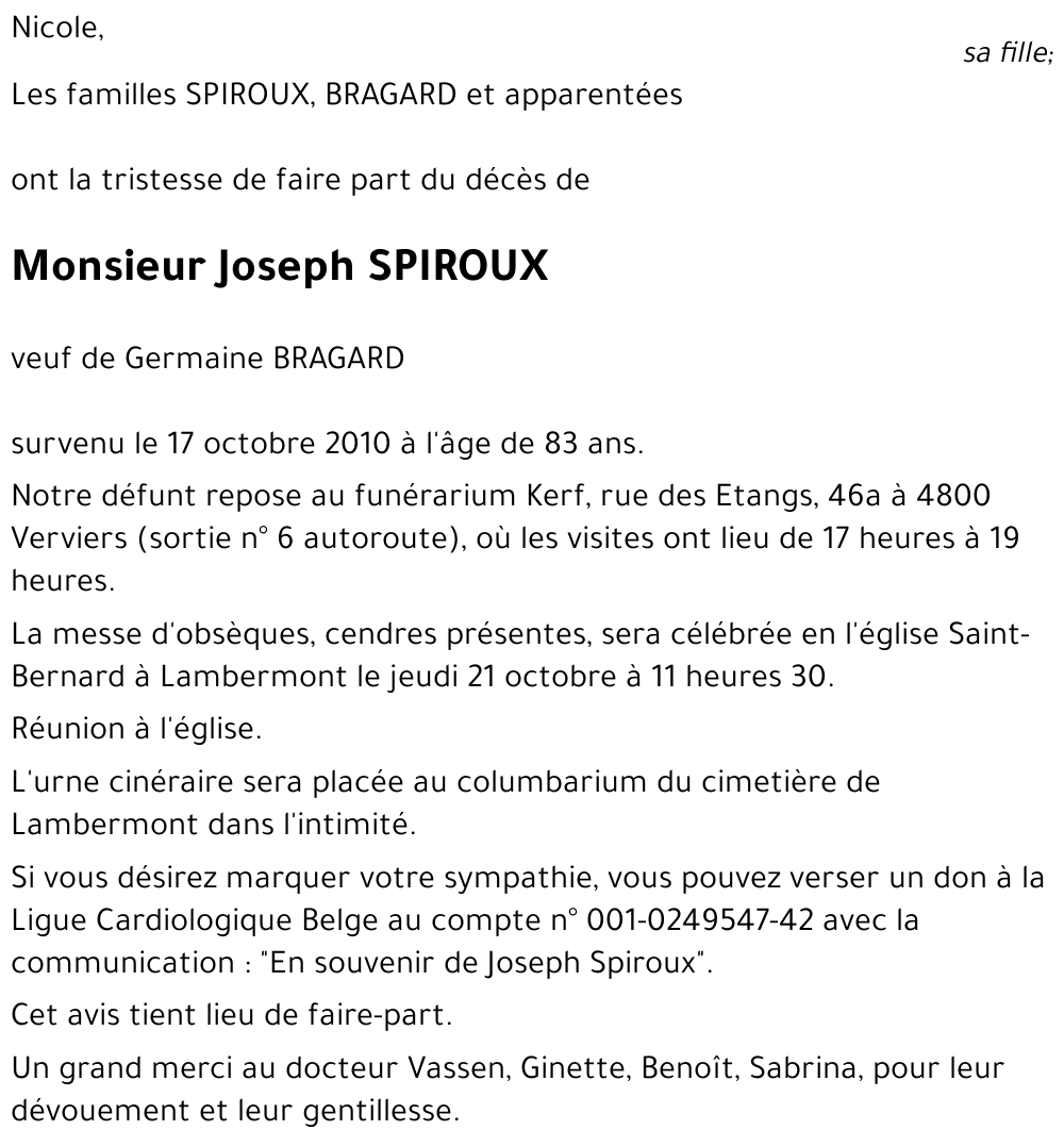 Joseph SPIROUX