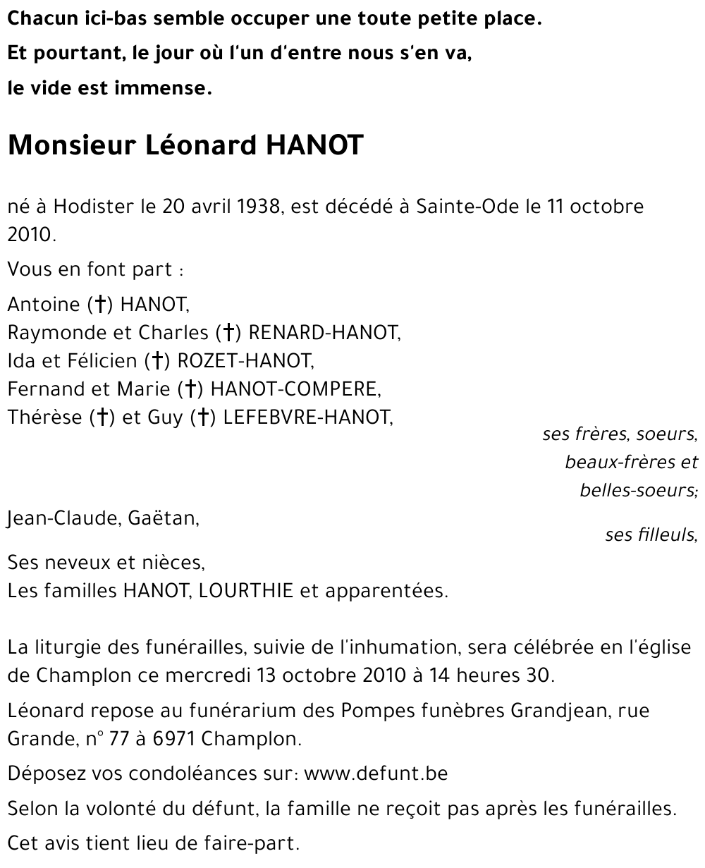 Léonard HANOT