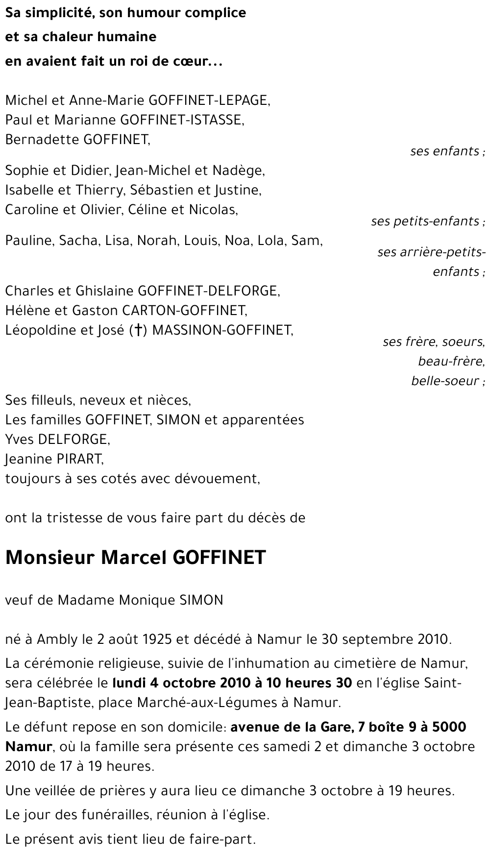 Marcel GOFFINET