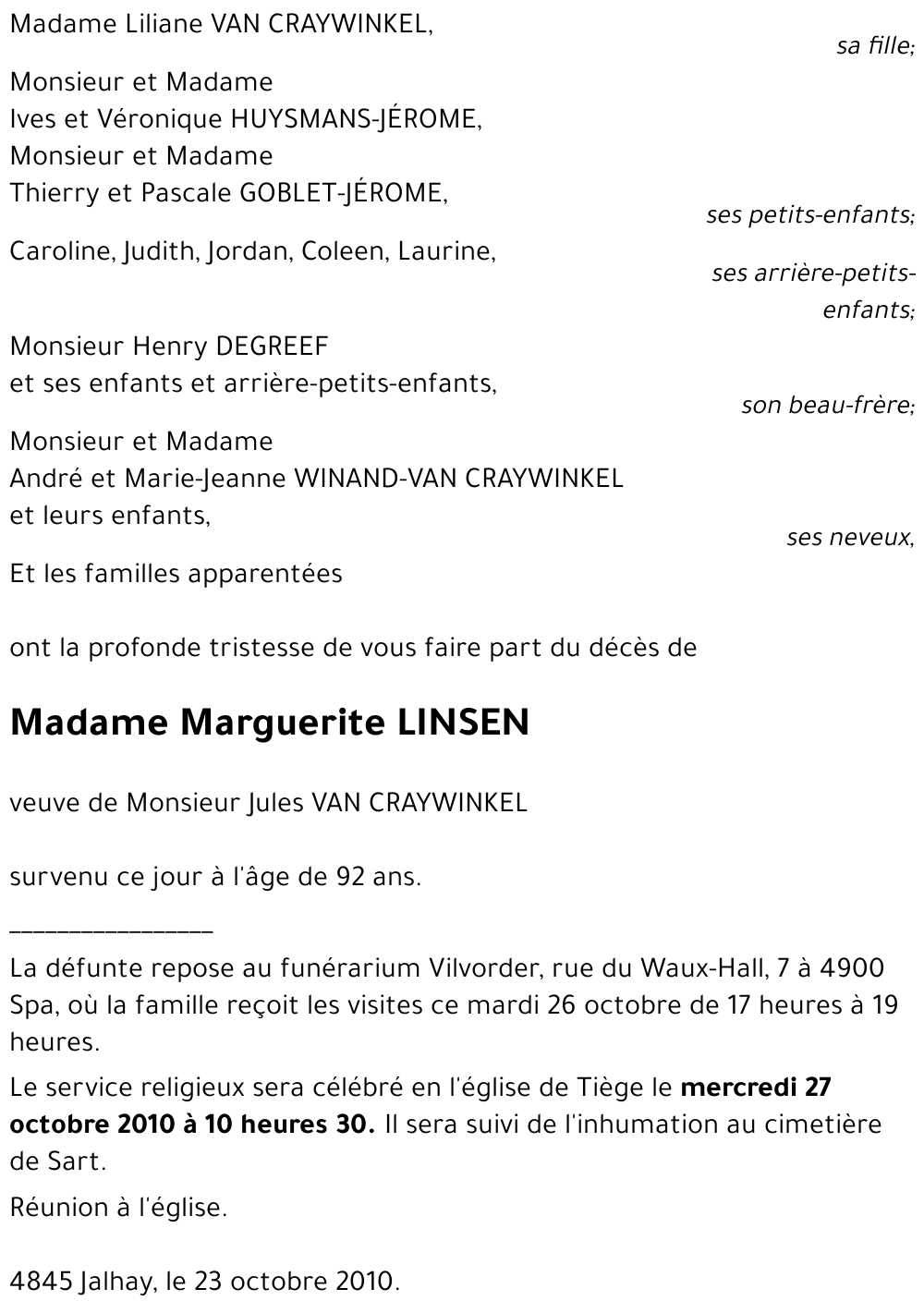 Marguerite LINSEN