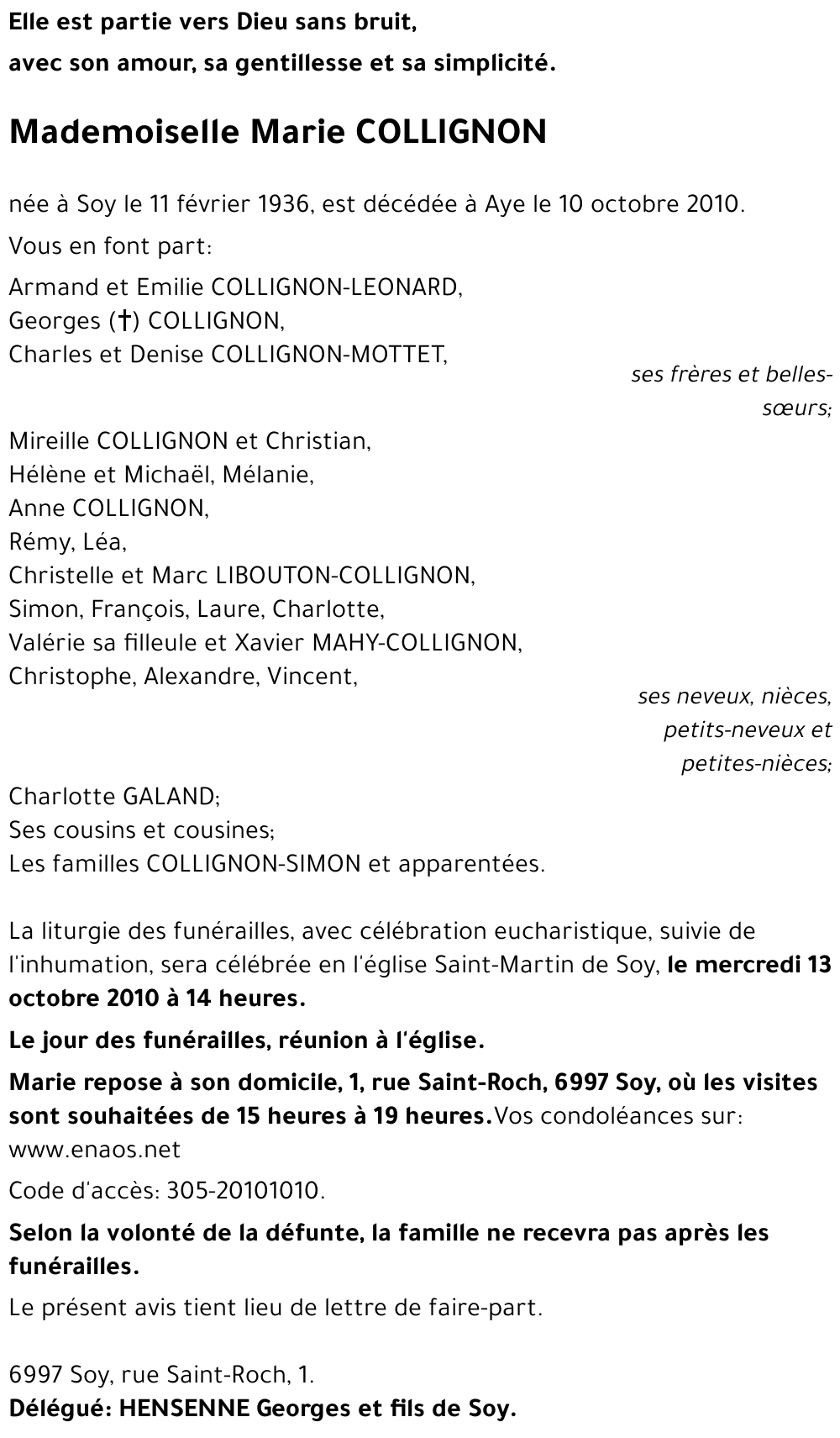 Marie COLLIGNON