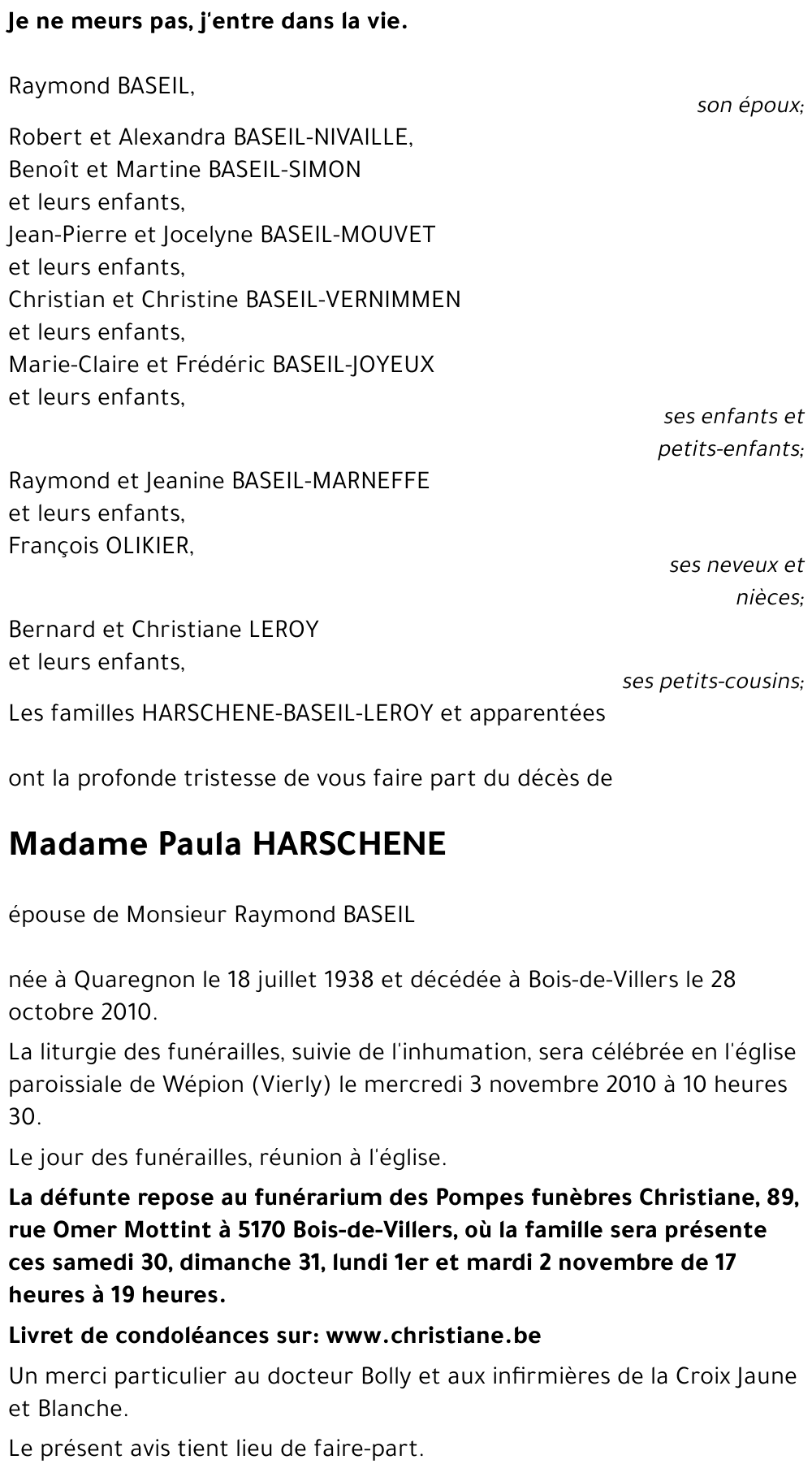 Paula HARSCHENE