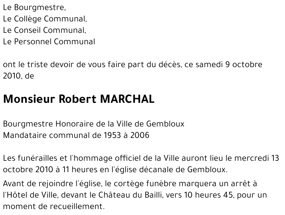 Robert MARCHAL