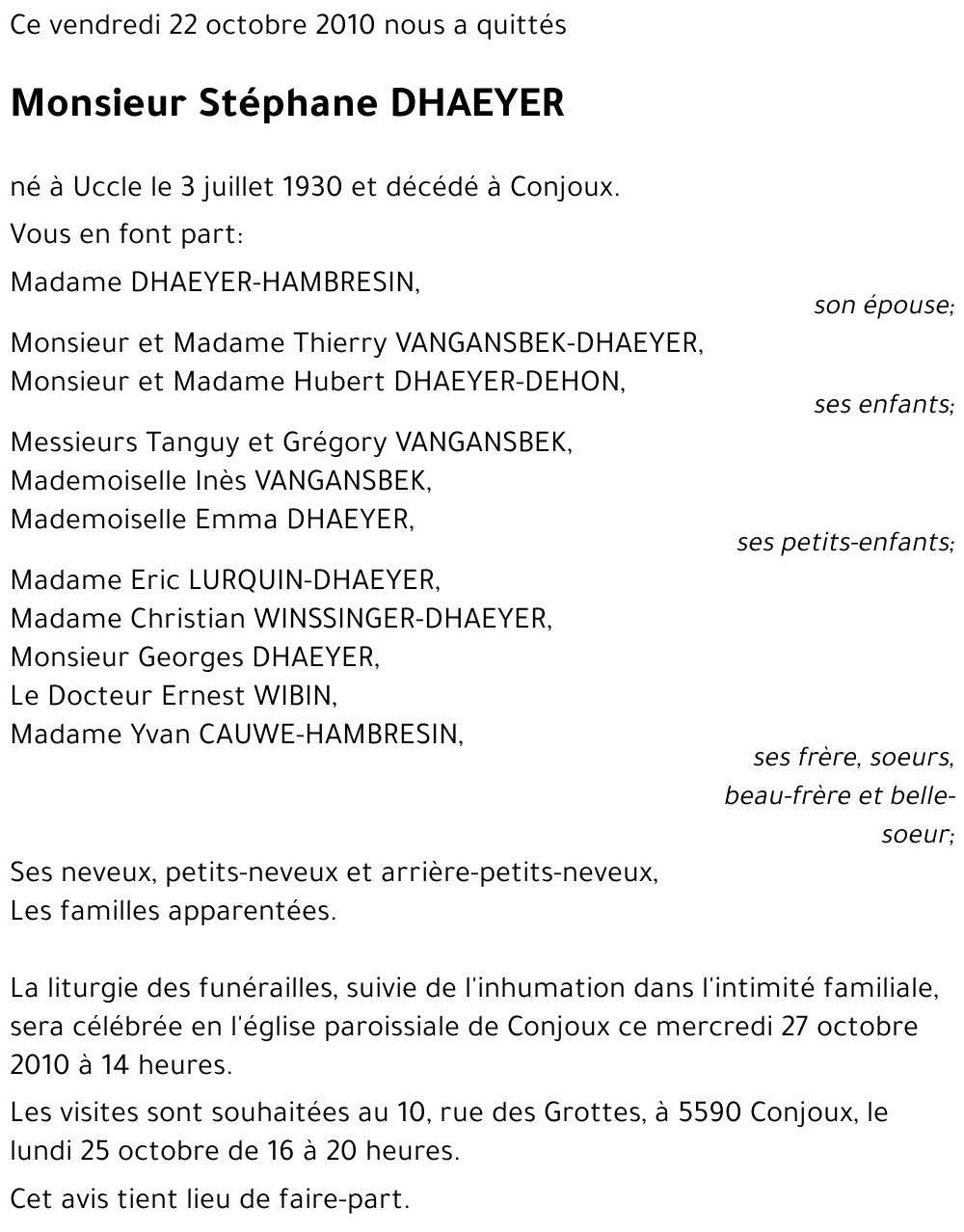 Stéphane DHAEYER