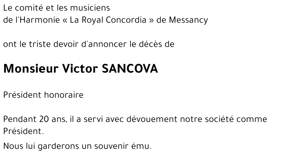Victor SANCOVA