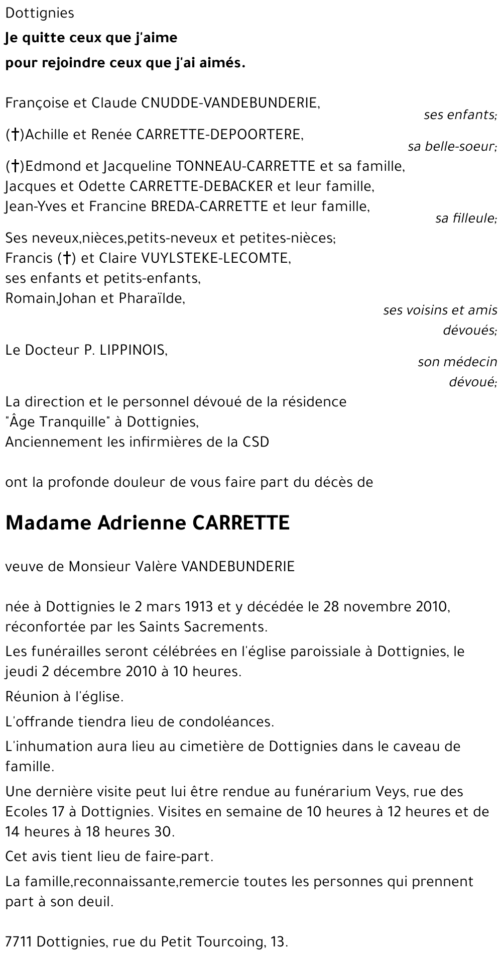 Adrienne CARRETTE