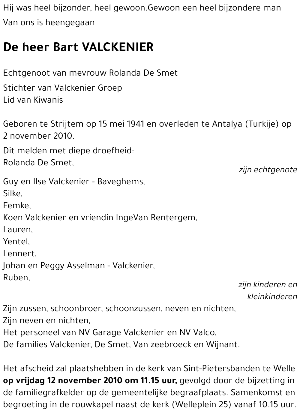 Bart VALCKENIER