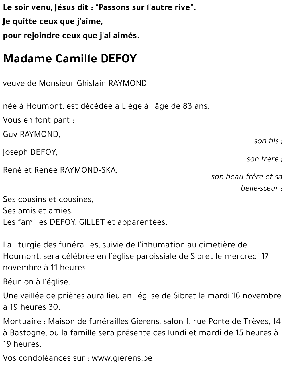 Camille DEFOY