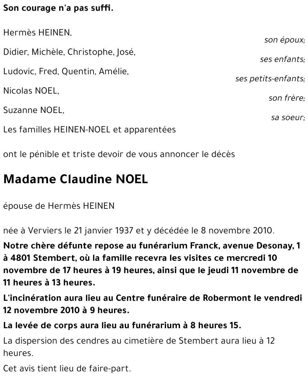 Claudine NOEL