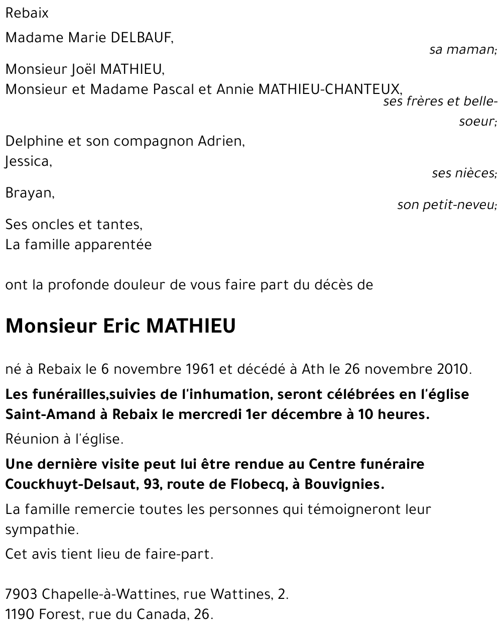 Eric MATHIEU