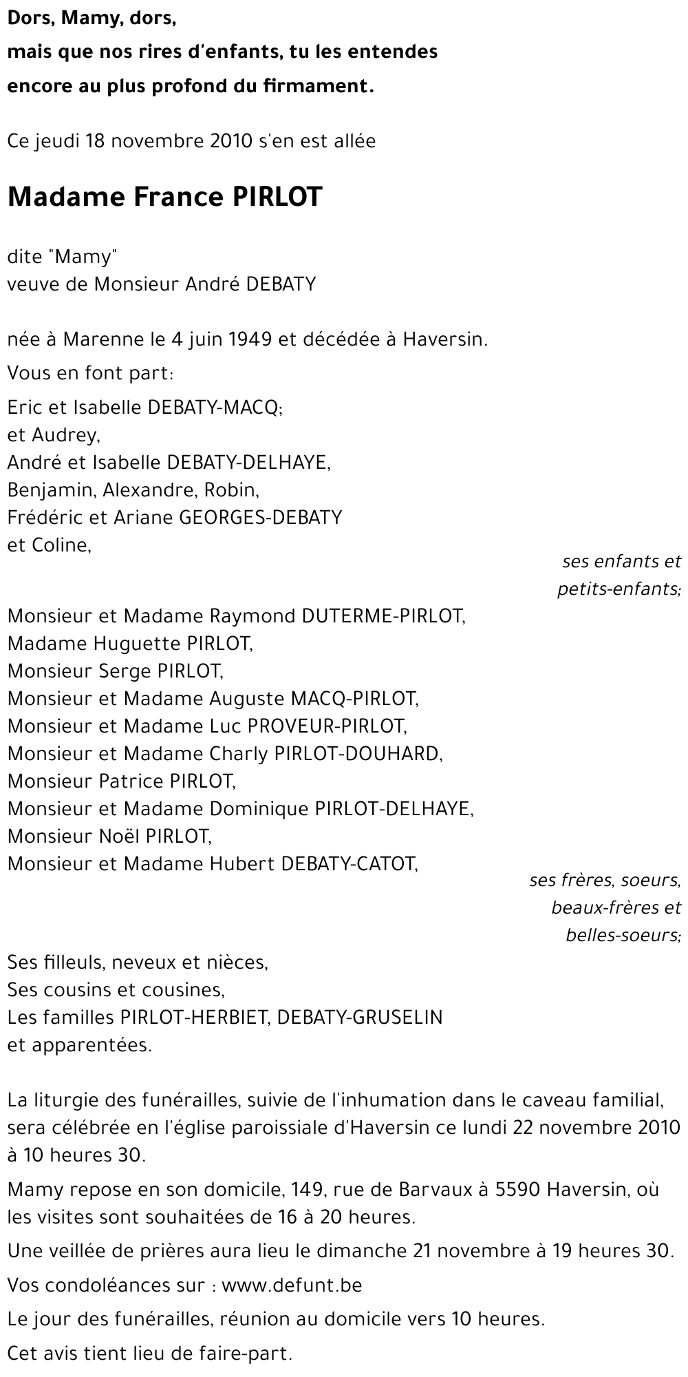France PIRLOT