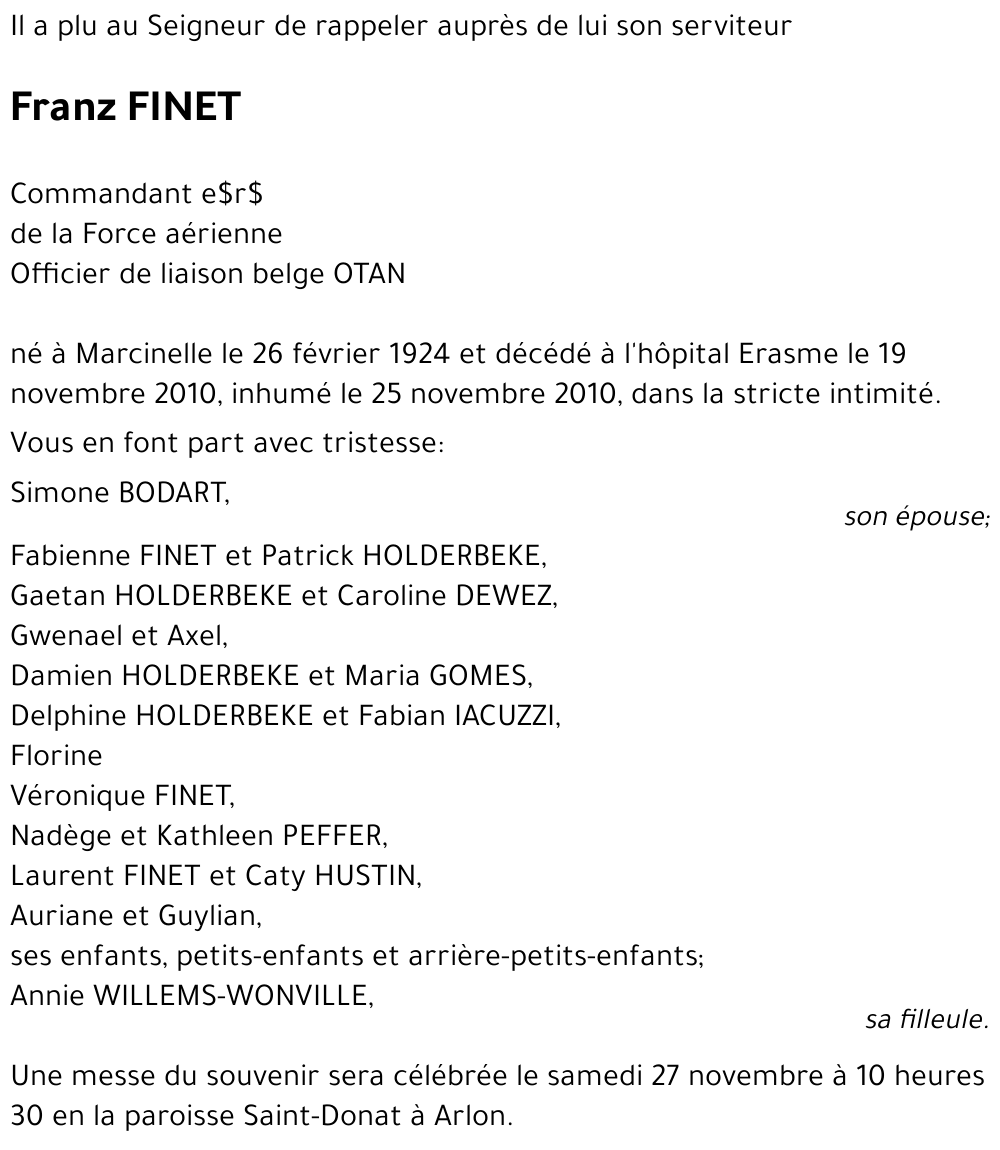 Franz FINET