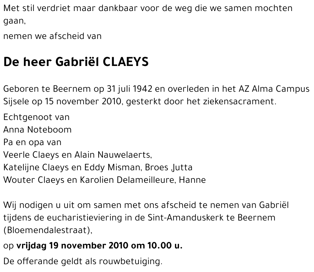 Gabriël CLAEYS