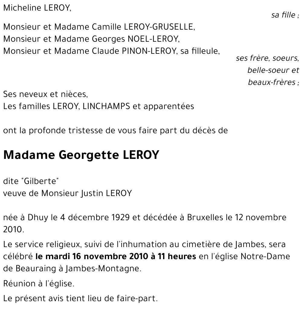 Georgette LEROY