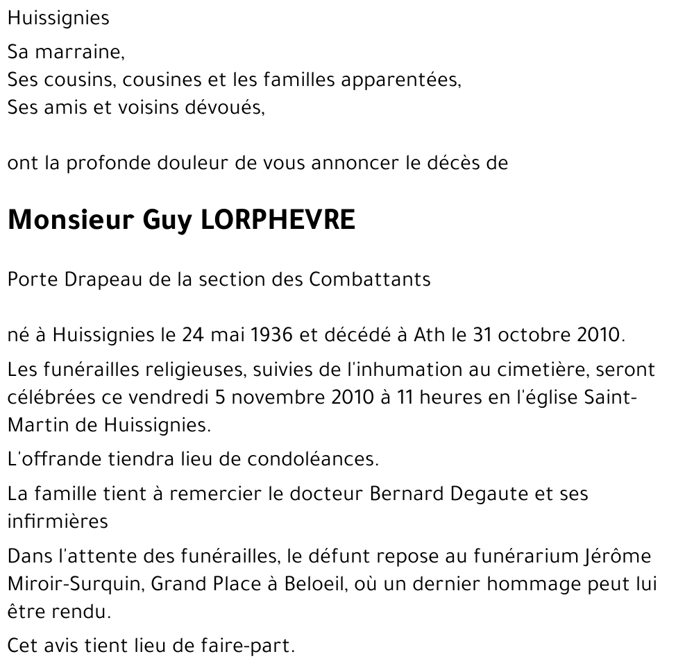 Guy LORPHEVRE