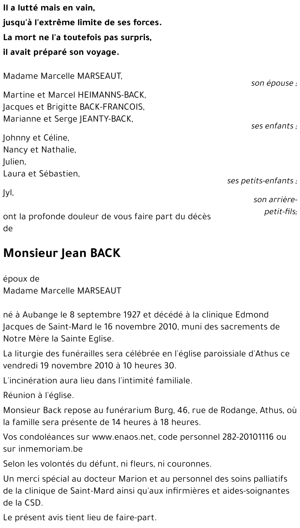 Jean BACK