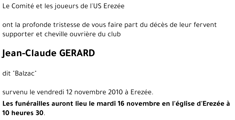 Jean-Claude GERARD