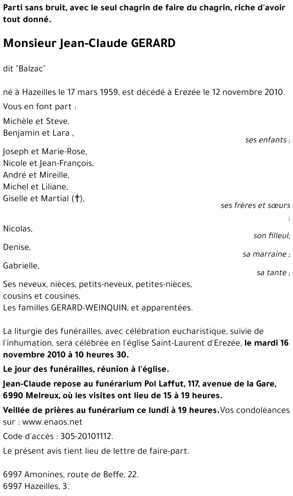 Jean-Claude GERARD