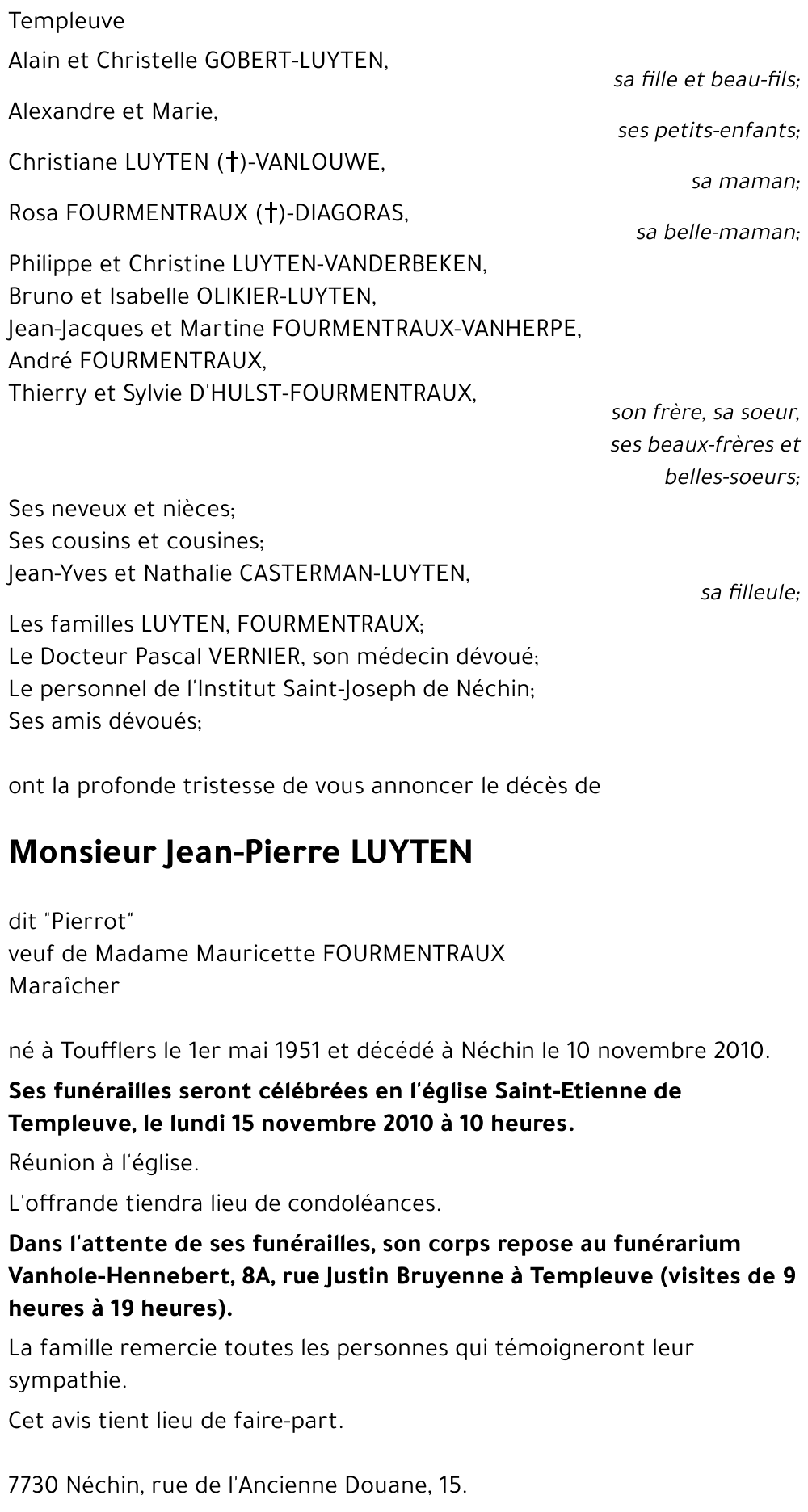 Jean-Pierre LUYTEN