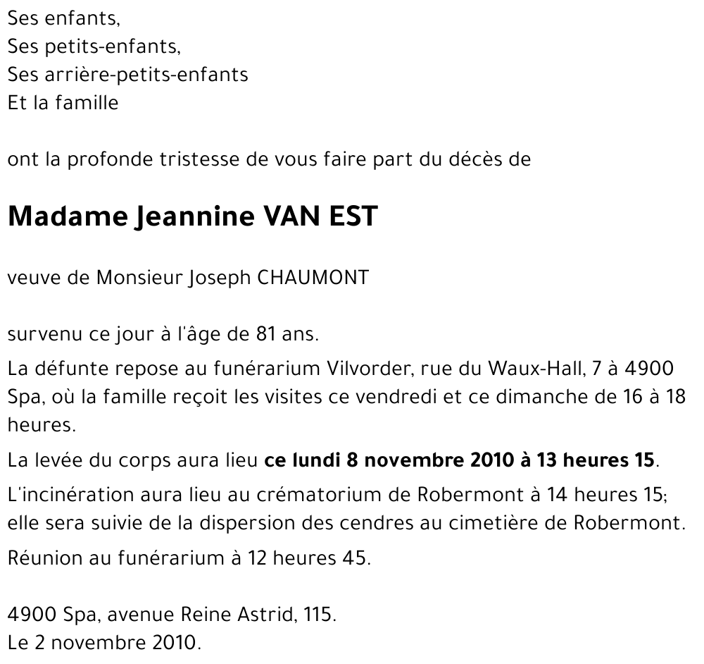 Jeannine VAN EST