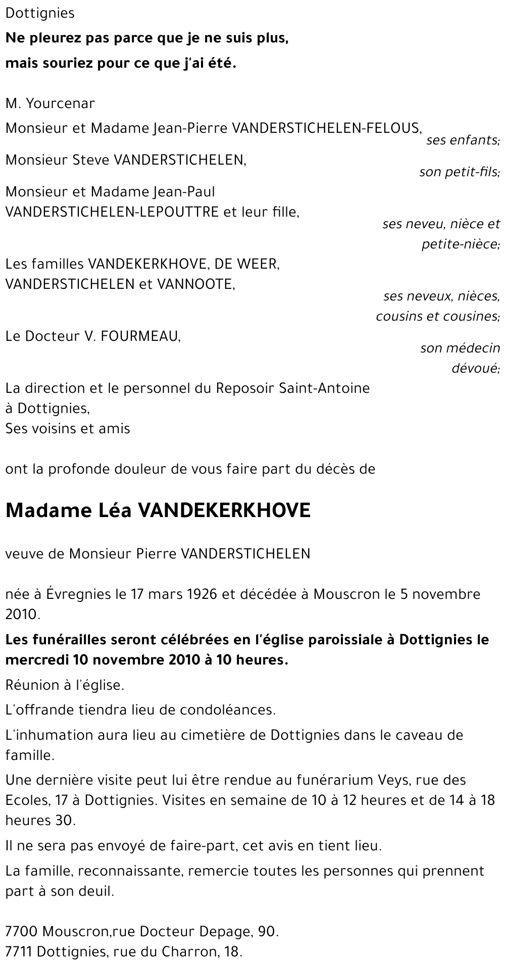 Léa VANDEKERKHOVE