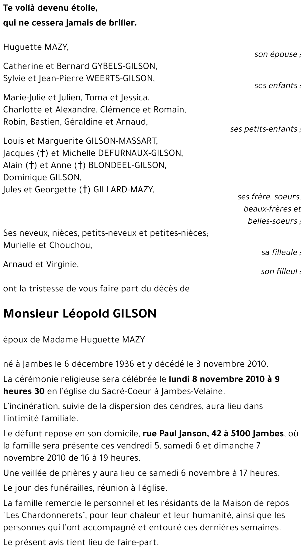 Léopold GILSON