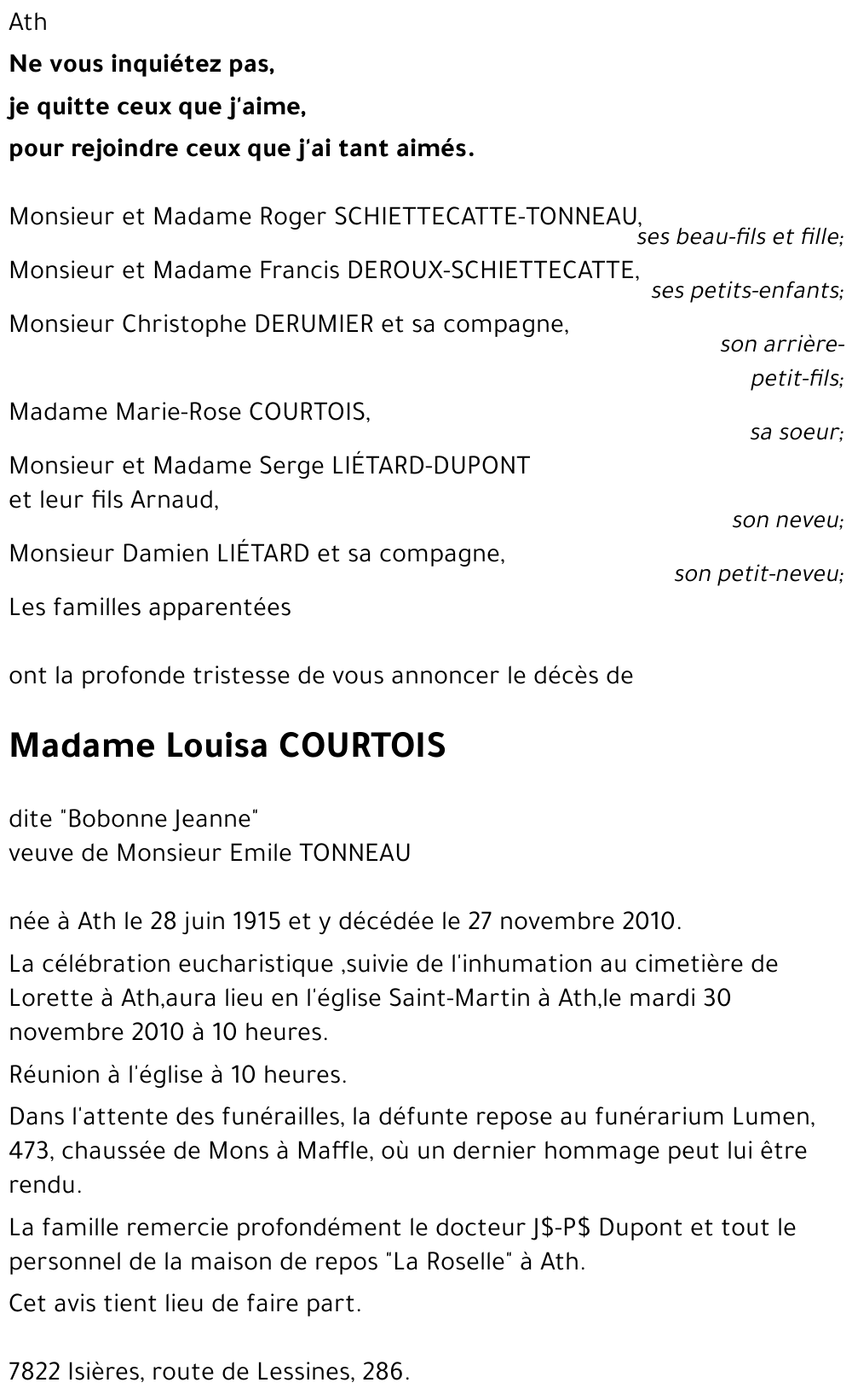 Louisa Courtois