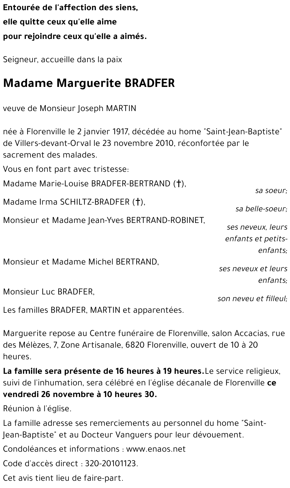 Marguerite BRADFER
