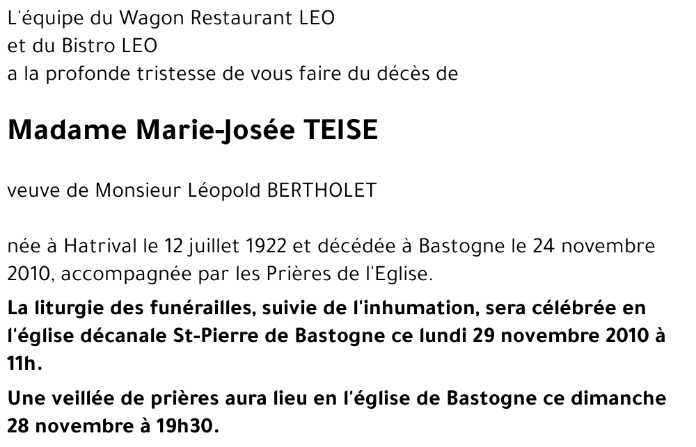Marie-Josée TEISE