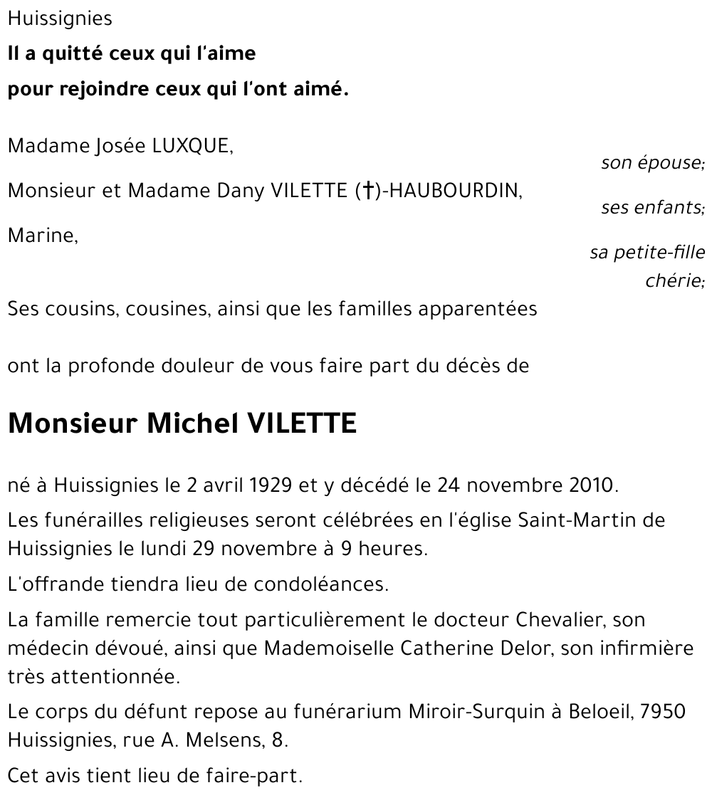 Michel VILETTE