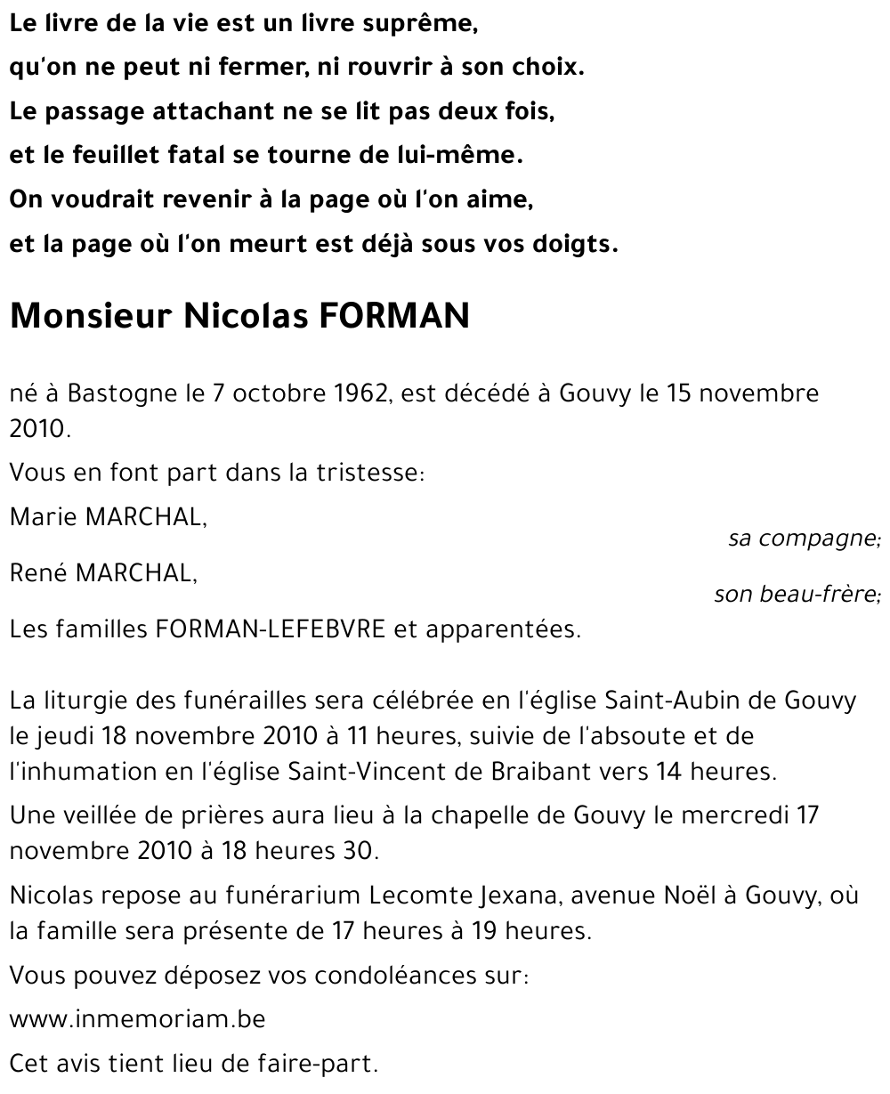 Nicolas Forman