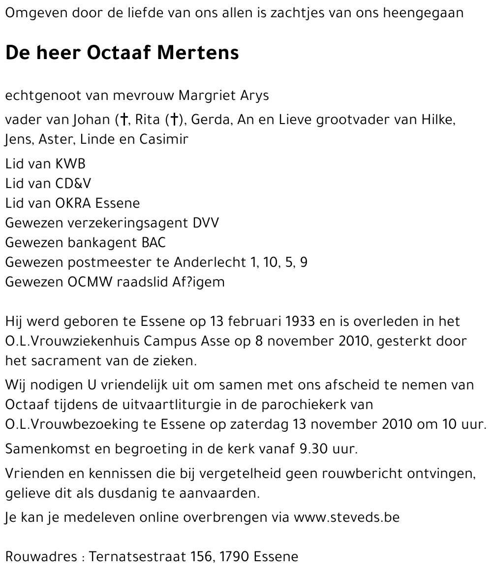 Octaaf MERTENS