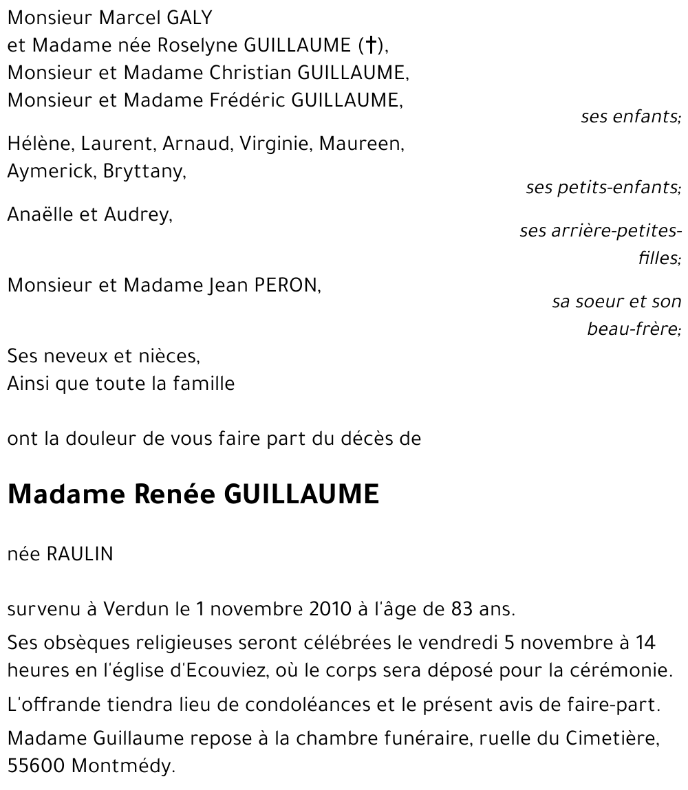Renée GUILLAUME