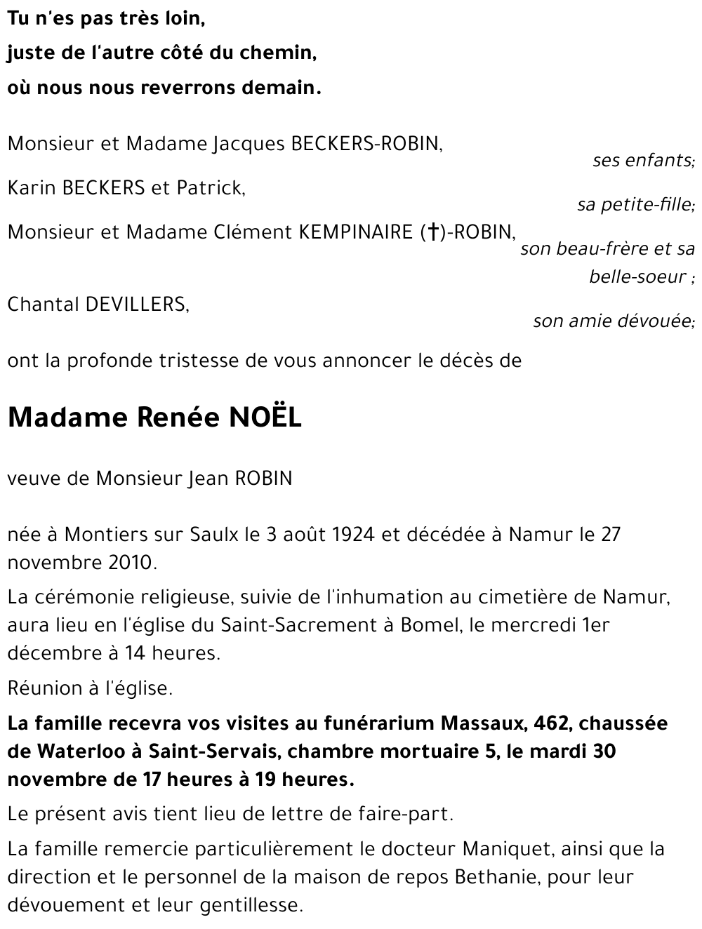 Renée NOËL