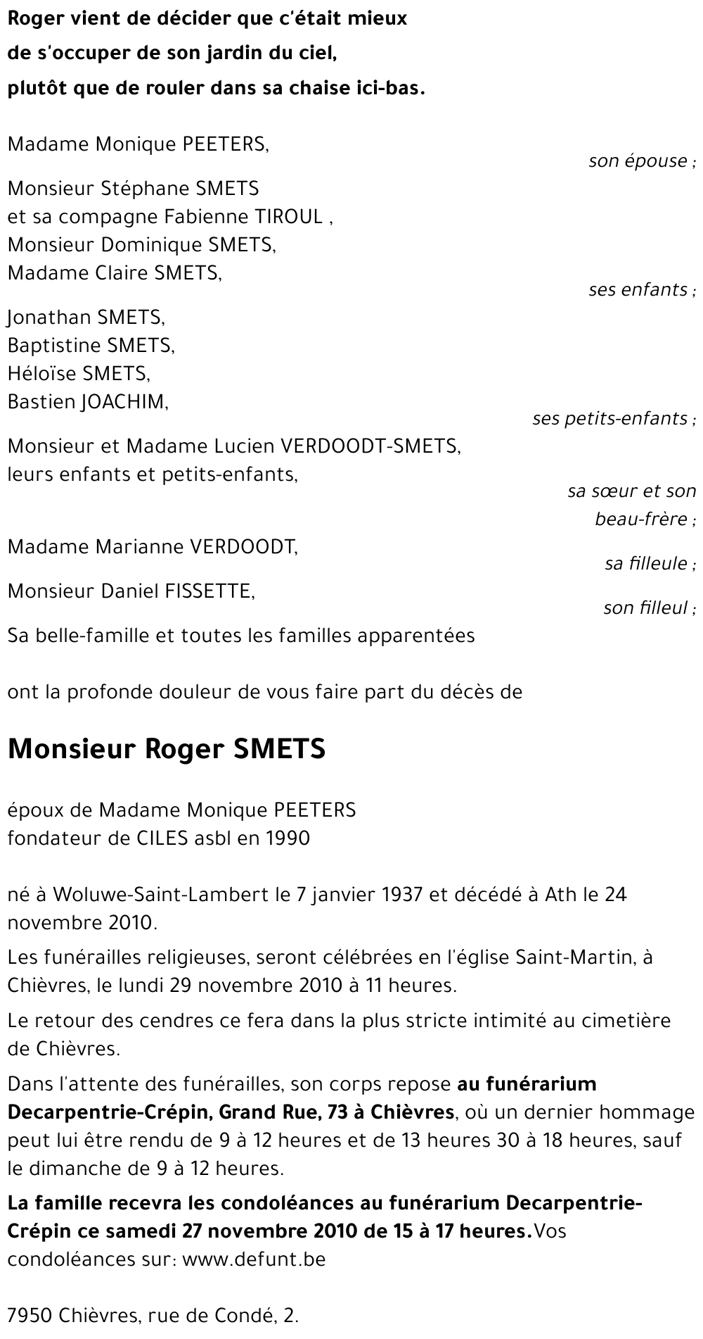 Roger SMETS