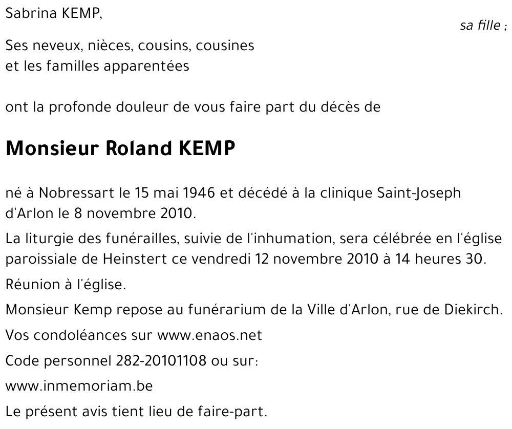 Roland KEMP