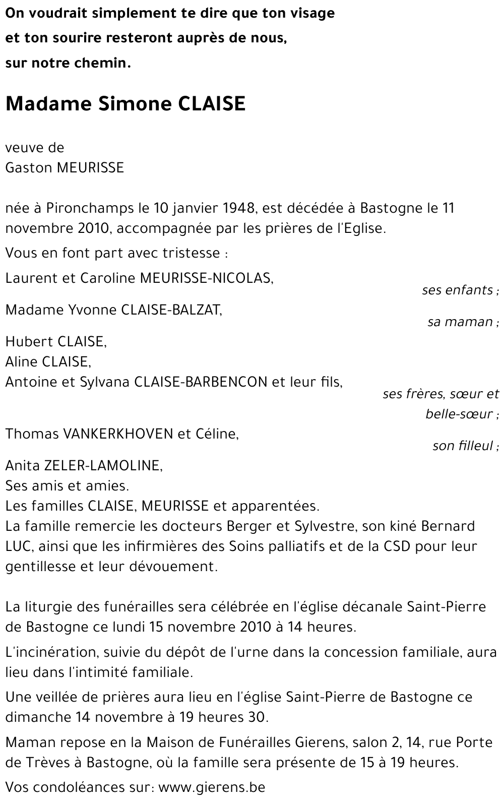 Simone CLAISE