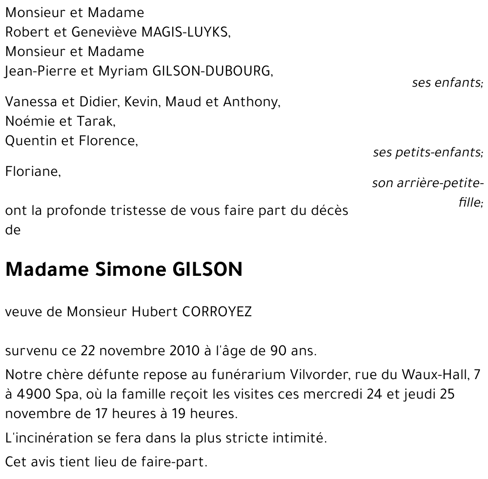 Simone GILSON