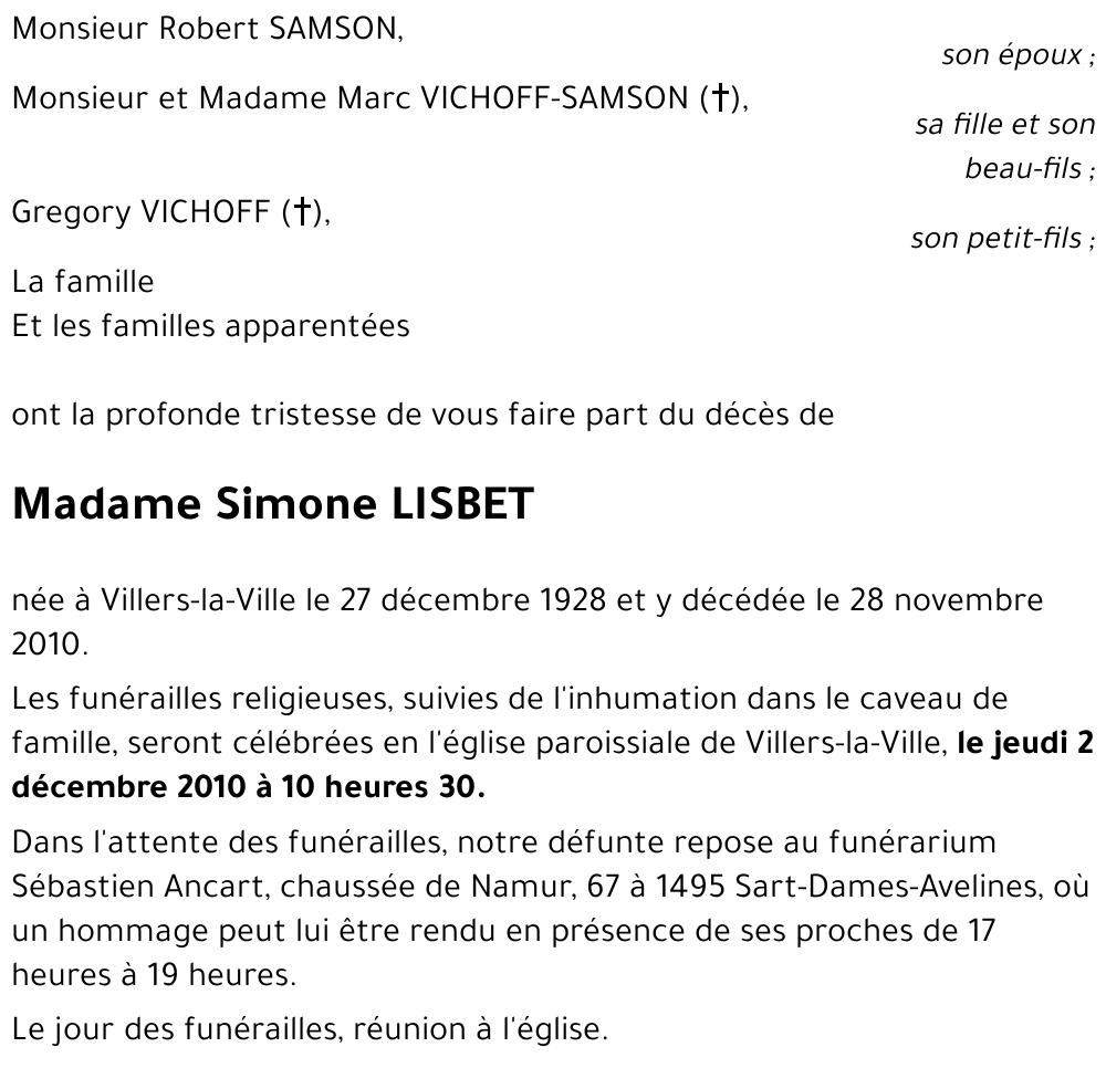 Simone LISBET