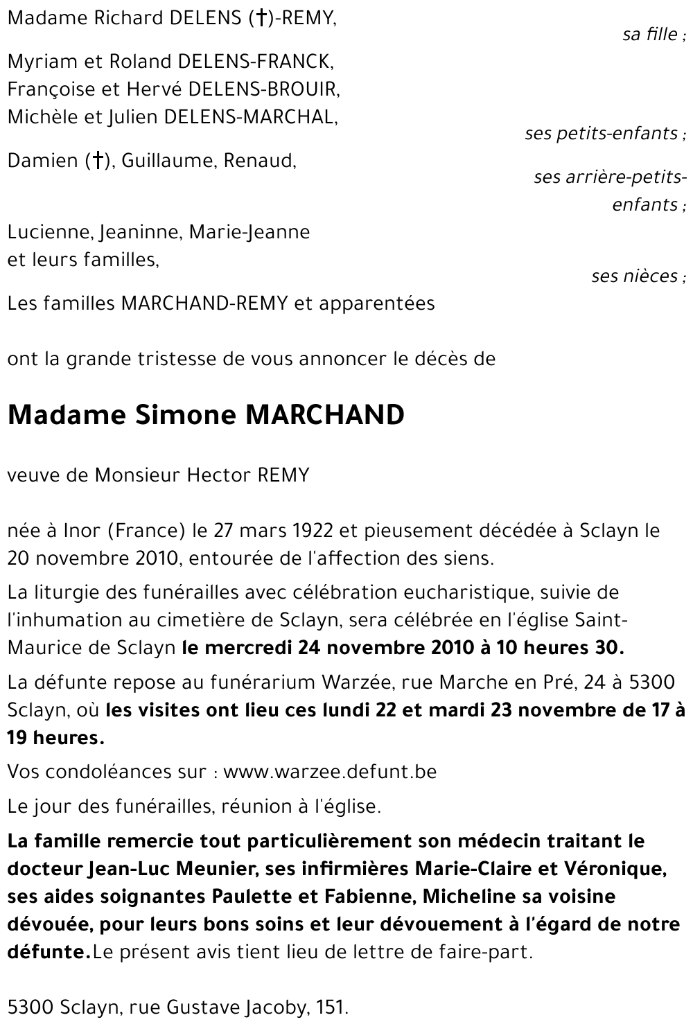 Simone MARCHAND