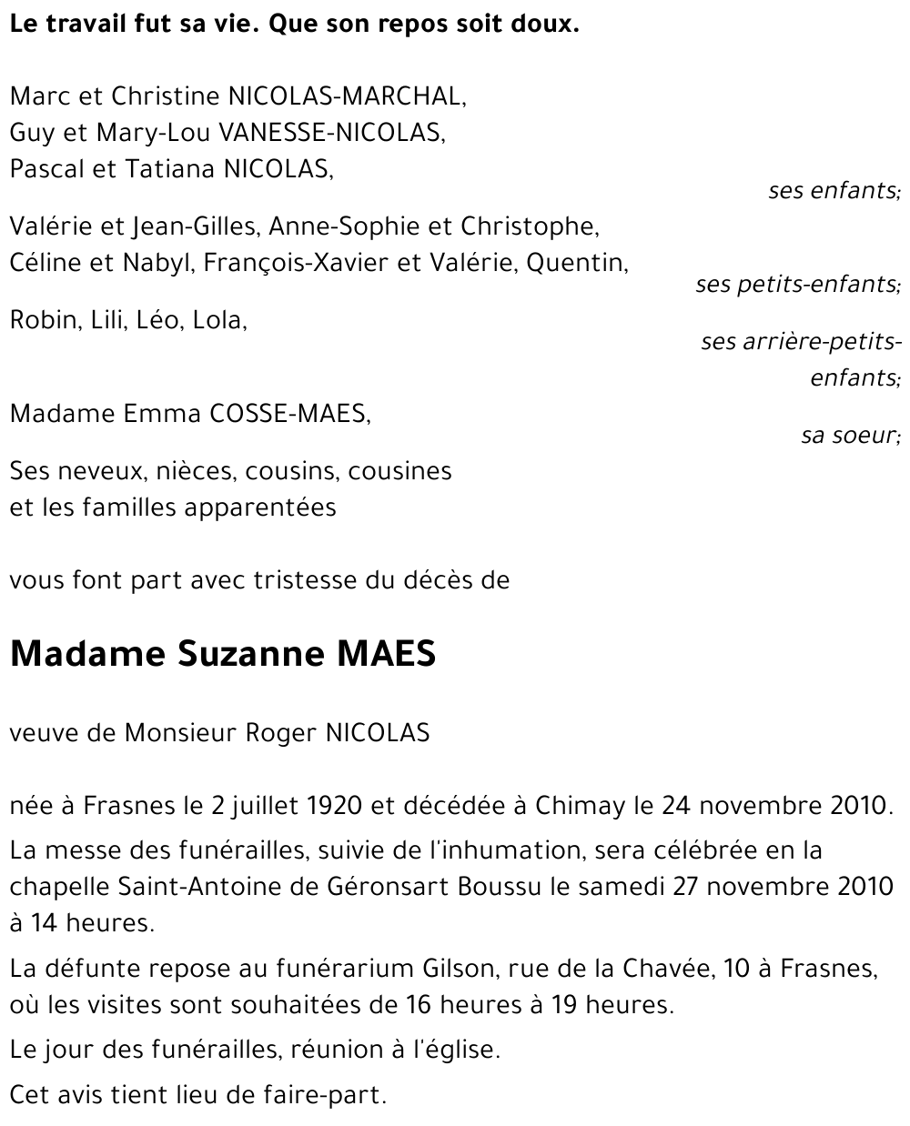 Suzanne Maes
