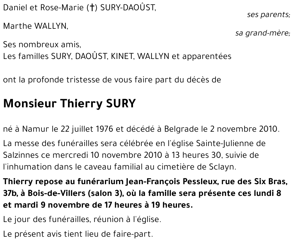 Thierry SURY