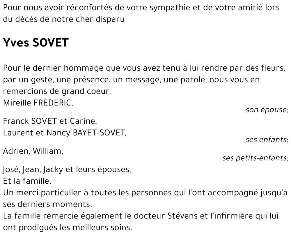 Yves SOVET