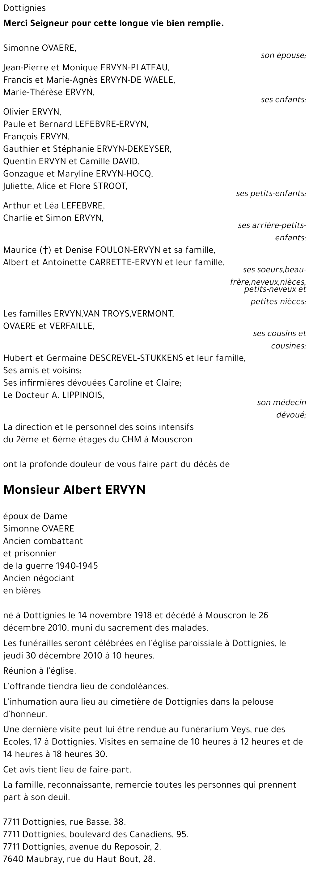 Albert ERVYN