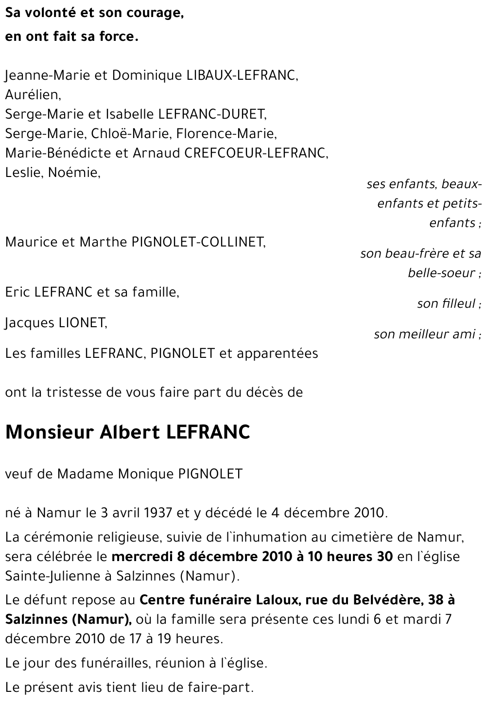 Albert LEFRANC