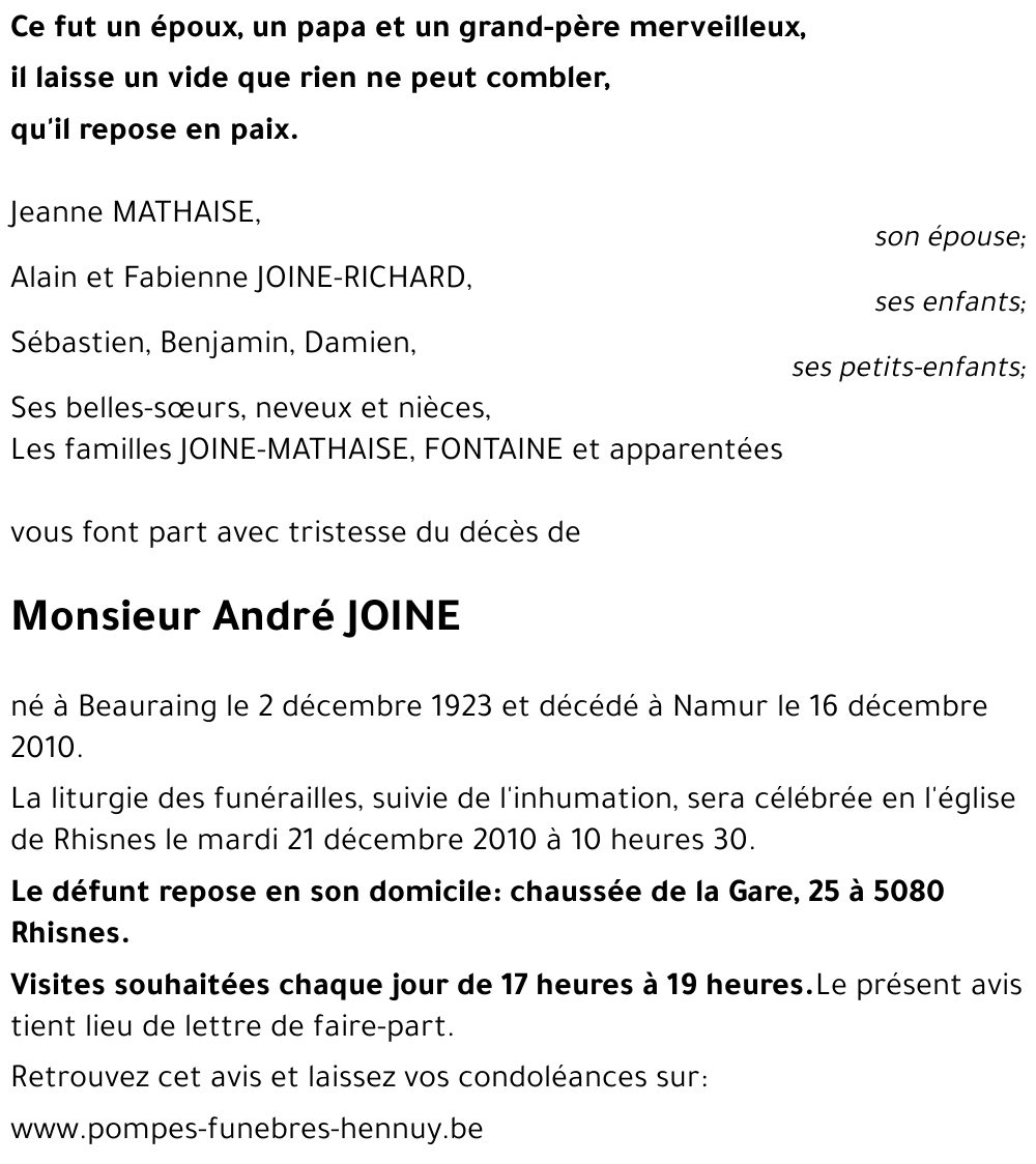 André JOINE