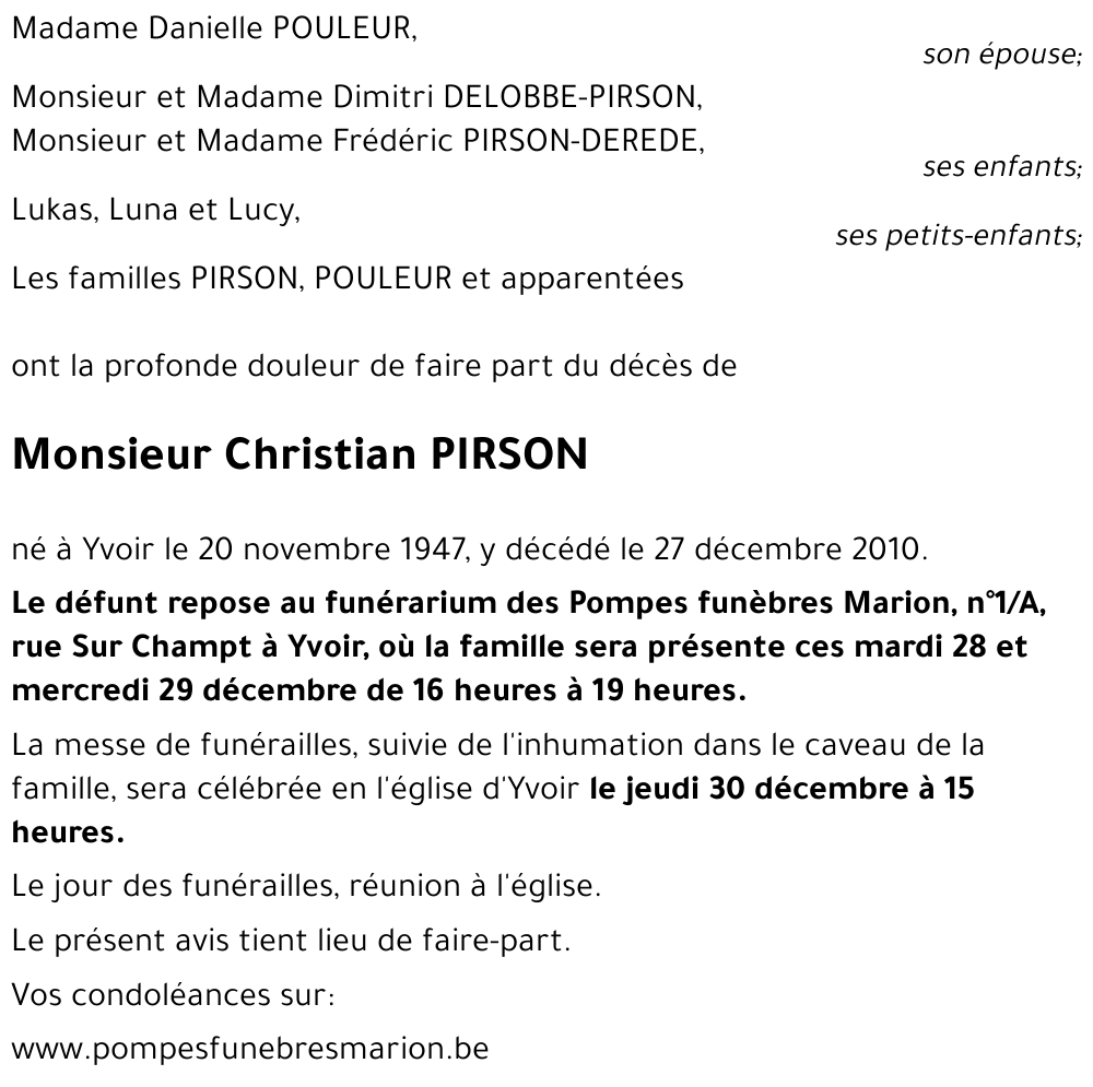 Christian PIRSON