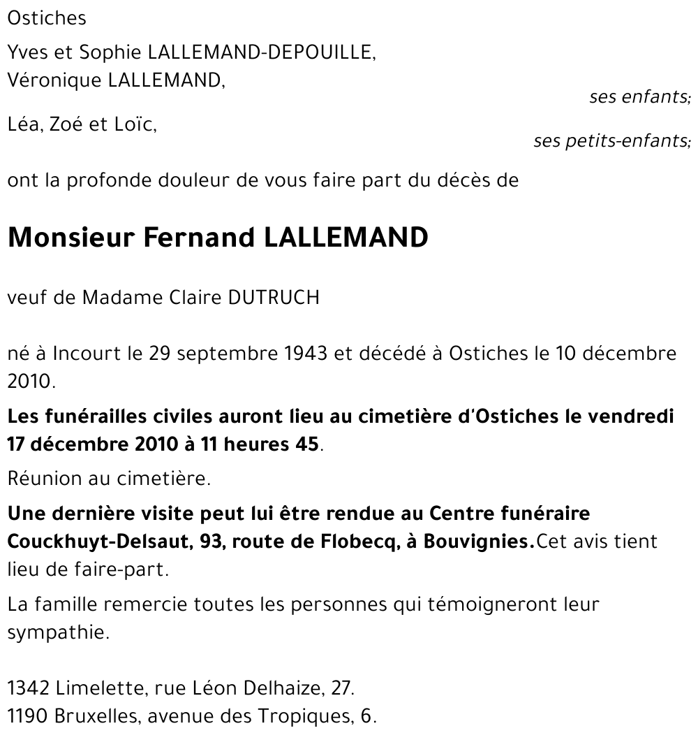 Fernand LALLAMEND